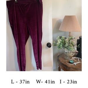 Plus Size Torrid Velvet Leggings